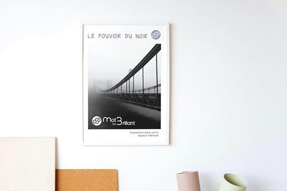 Affiche A3 noir et blanc